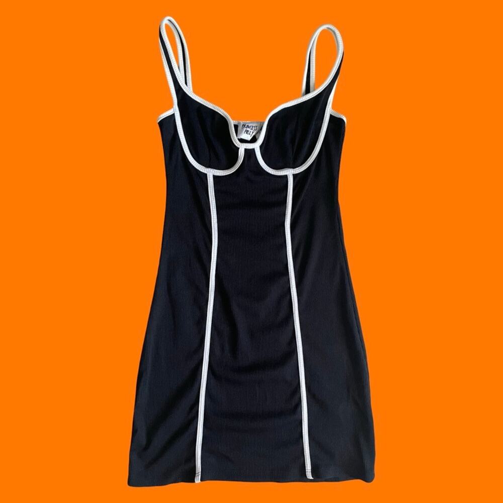 Princess Polly Black and White Mini Dress US 6 **runs small**